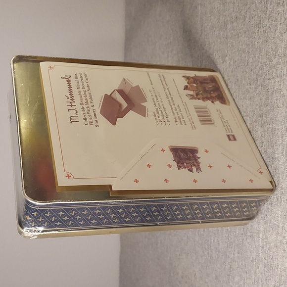 Sealed 1993 MJ Hummel Collectible Metal Tin Stationary Set "The Seven Swabians" - Picture 5 of 7
